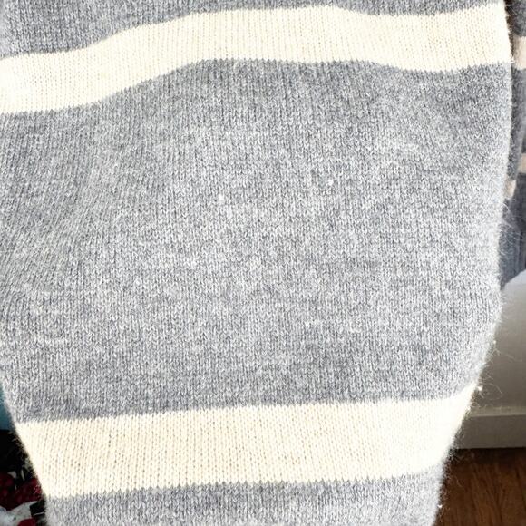 American Eagle AE Wool Blend Crewneck Striped Knit Sweater Men’s Athletic Fit XL - Picture 5 of 12